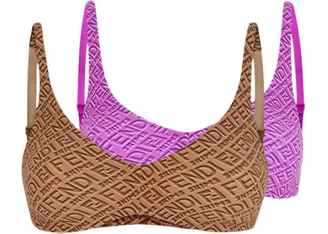 Fendi x SKIMS Pack of 2 Skimpy Scoop Bralette 